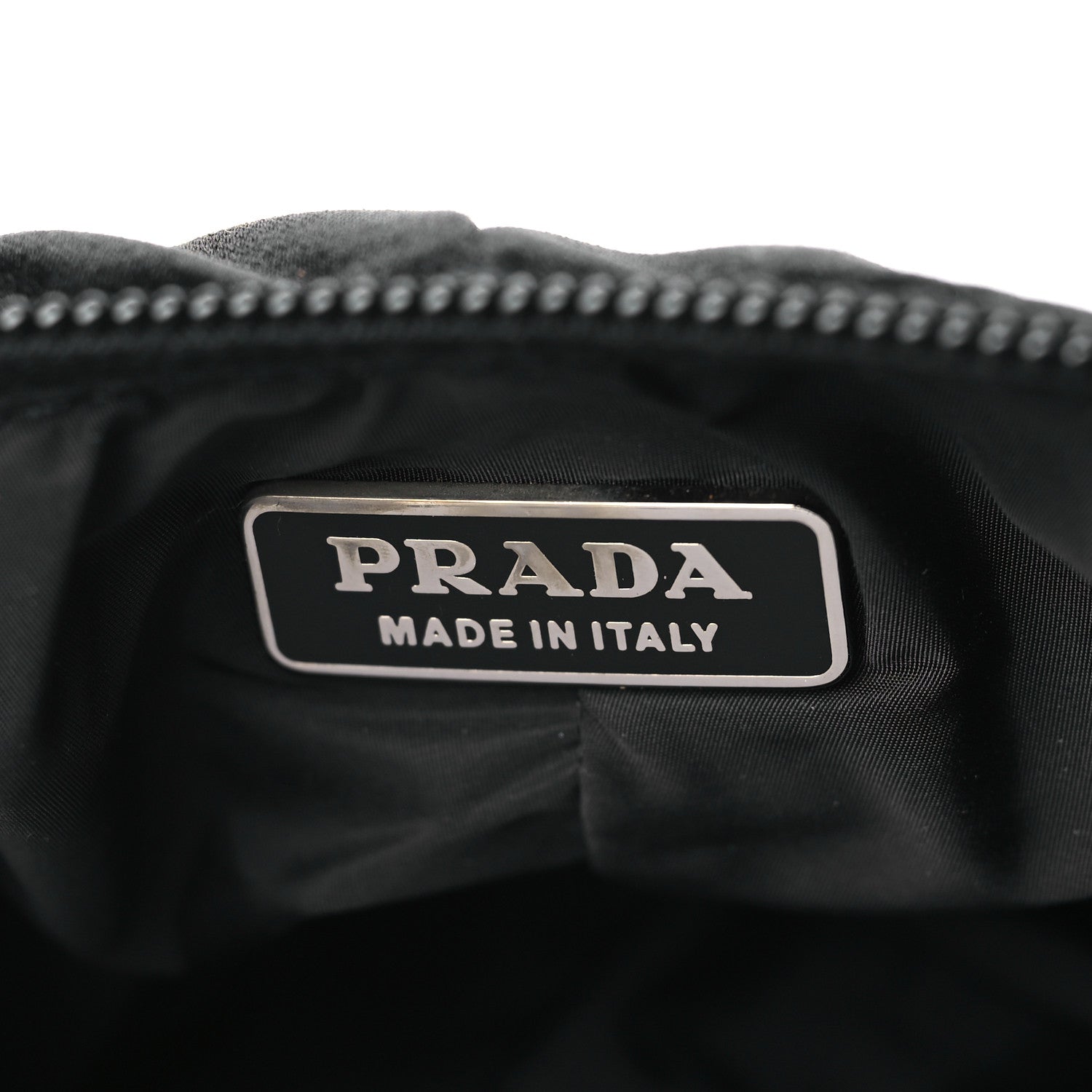 Prada Tessuto Nylon Saffiano Re-Edition 2006 Shoulder Bag Black 7 of 11