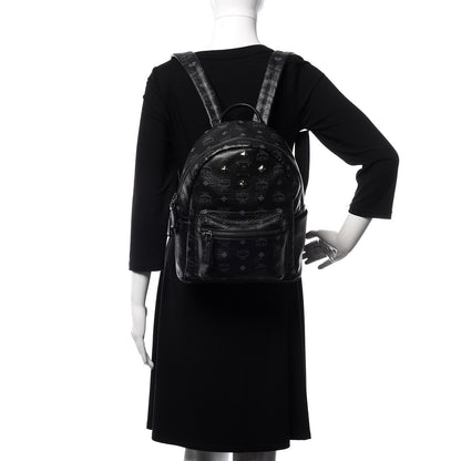 MCM Visetos Studded Small Stark Backpack Black 2 of 9