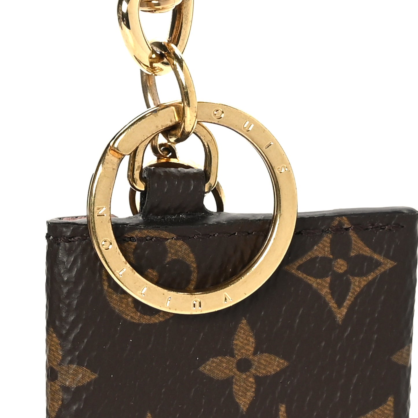 Monogram Kirigami Pouch Bag Charm Key Holder