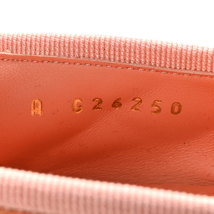Chanel Suede Quilted Cap Toe CC Ballerina Flats 37 Light Orange 9 of 10
