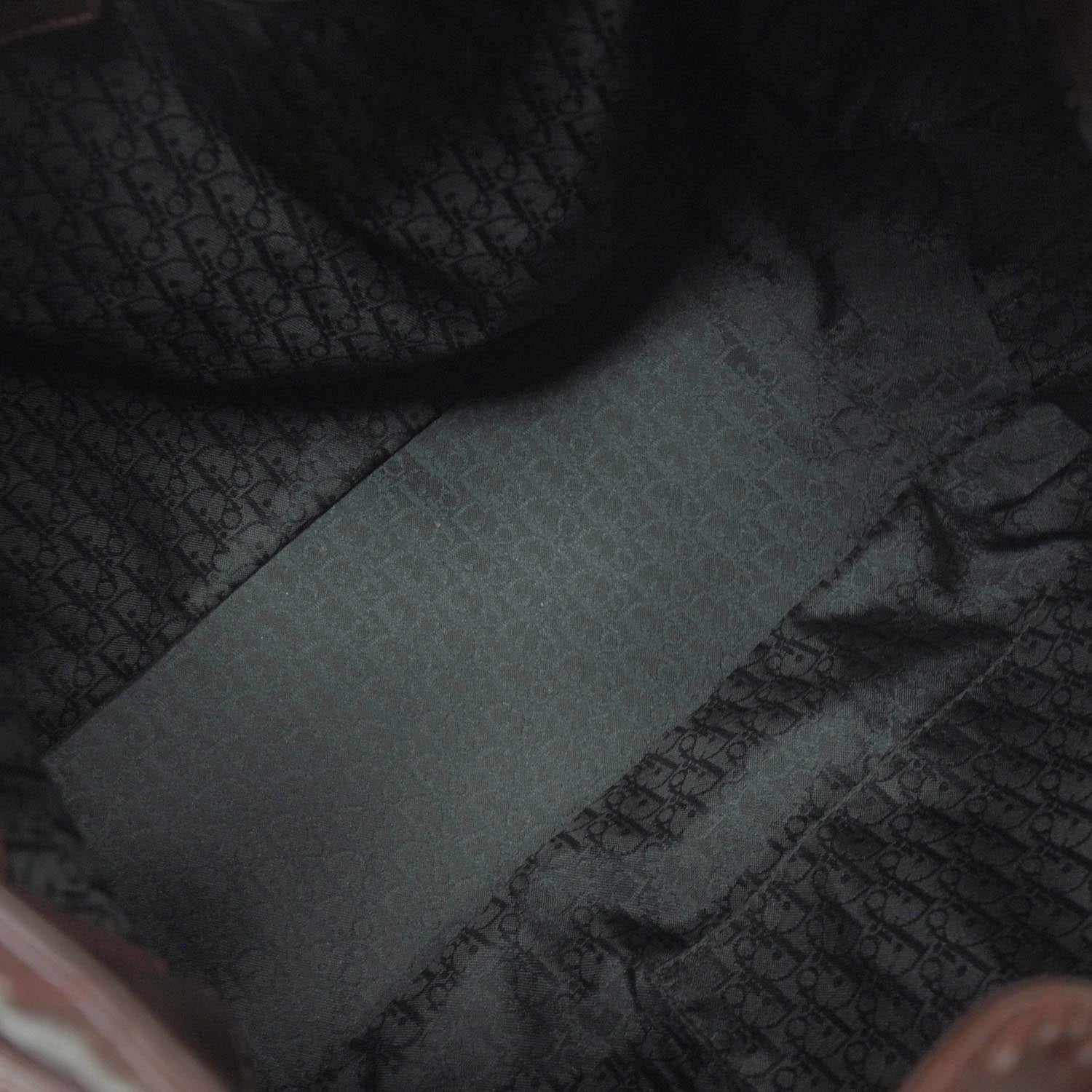 Christian Dior Calfskin Cannage Drawstring Bag Red 6 of 9