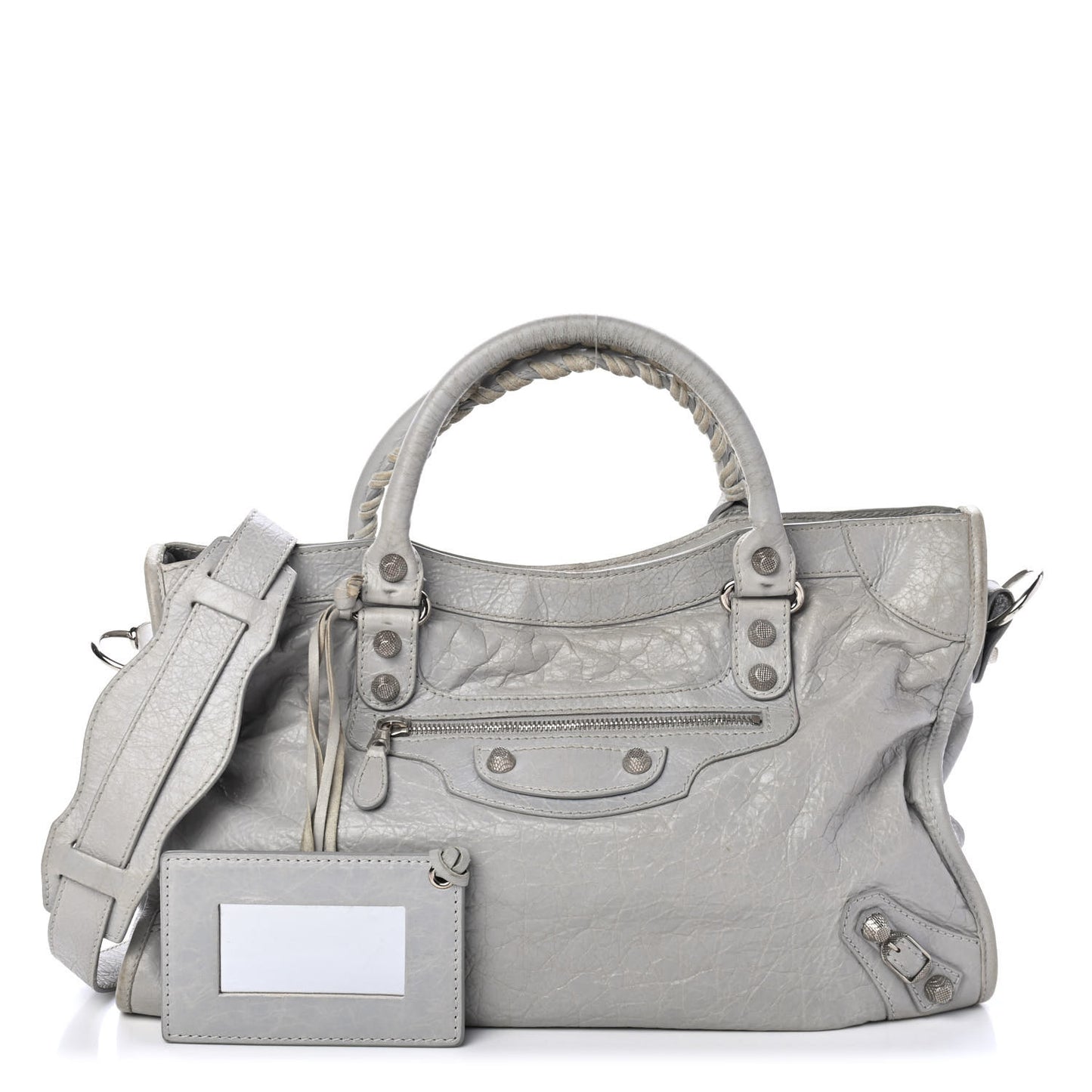 Agneau Giant 12 Silver Hardware City Gris Ciment