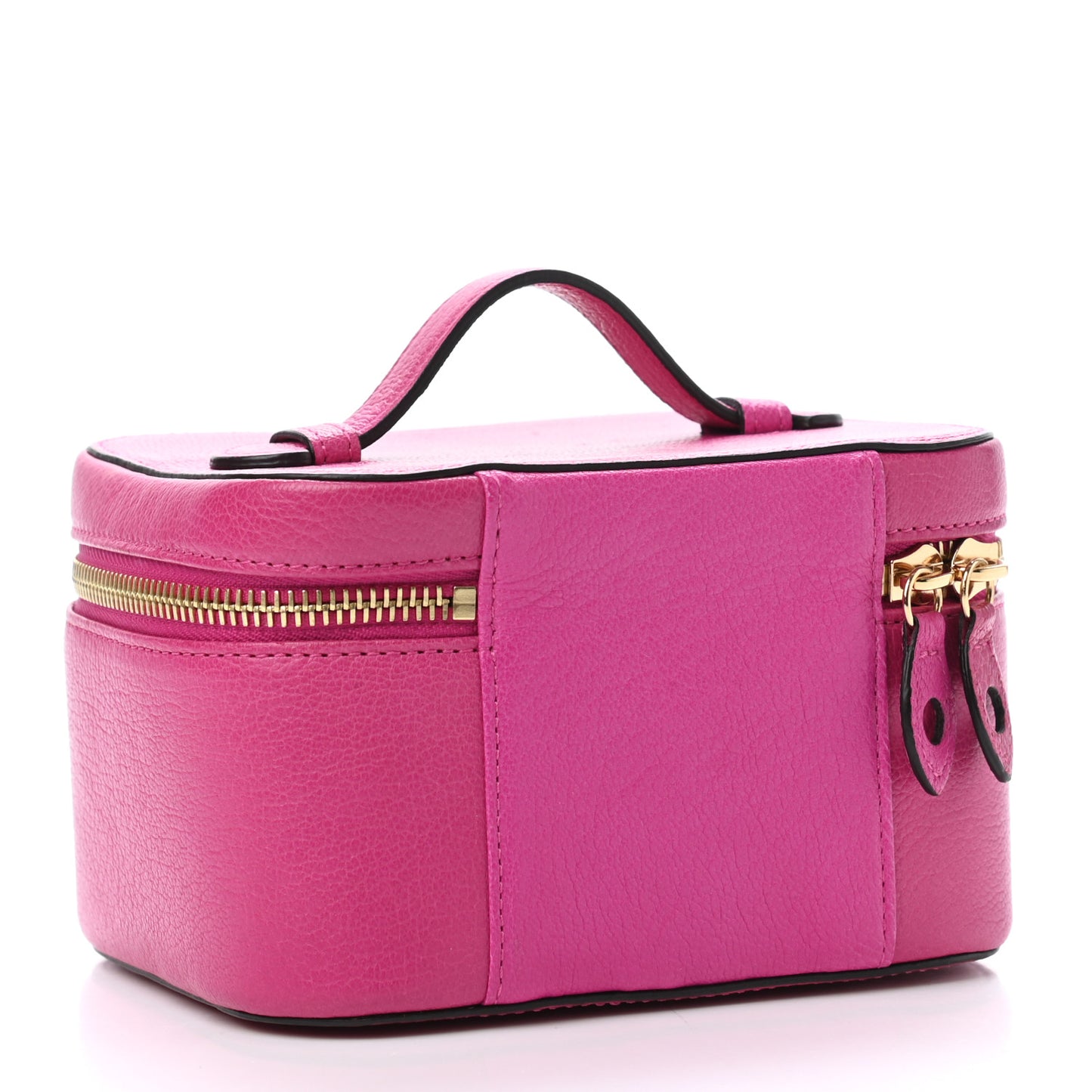 Glossy Goatskin Jewelry Case Mulberry Pink