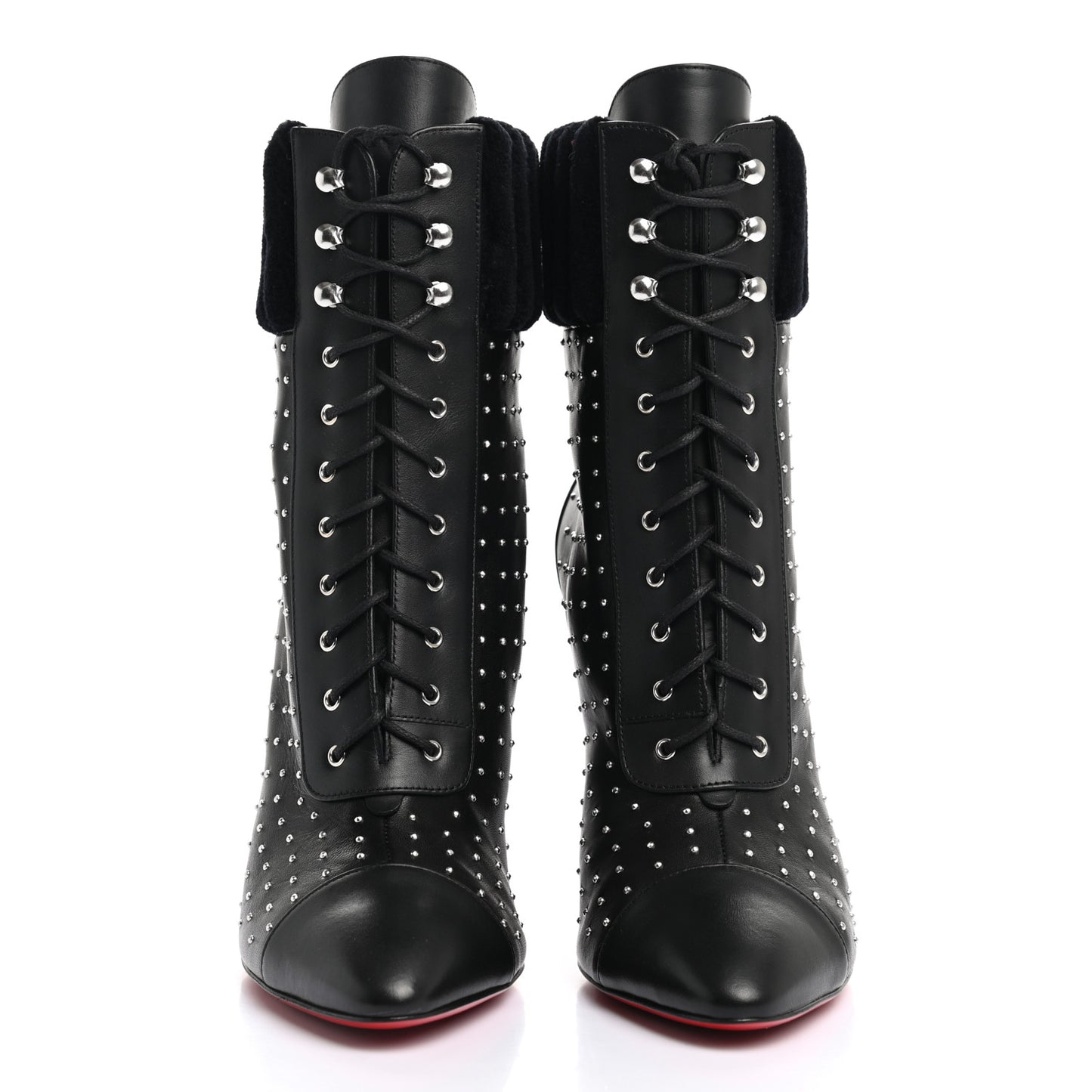 Calfskin Studded Dakita Booties 37 Black