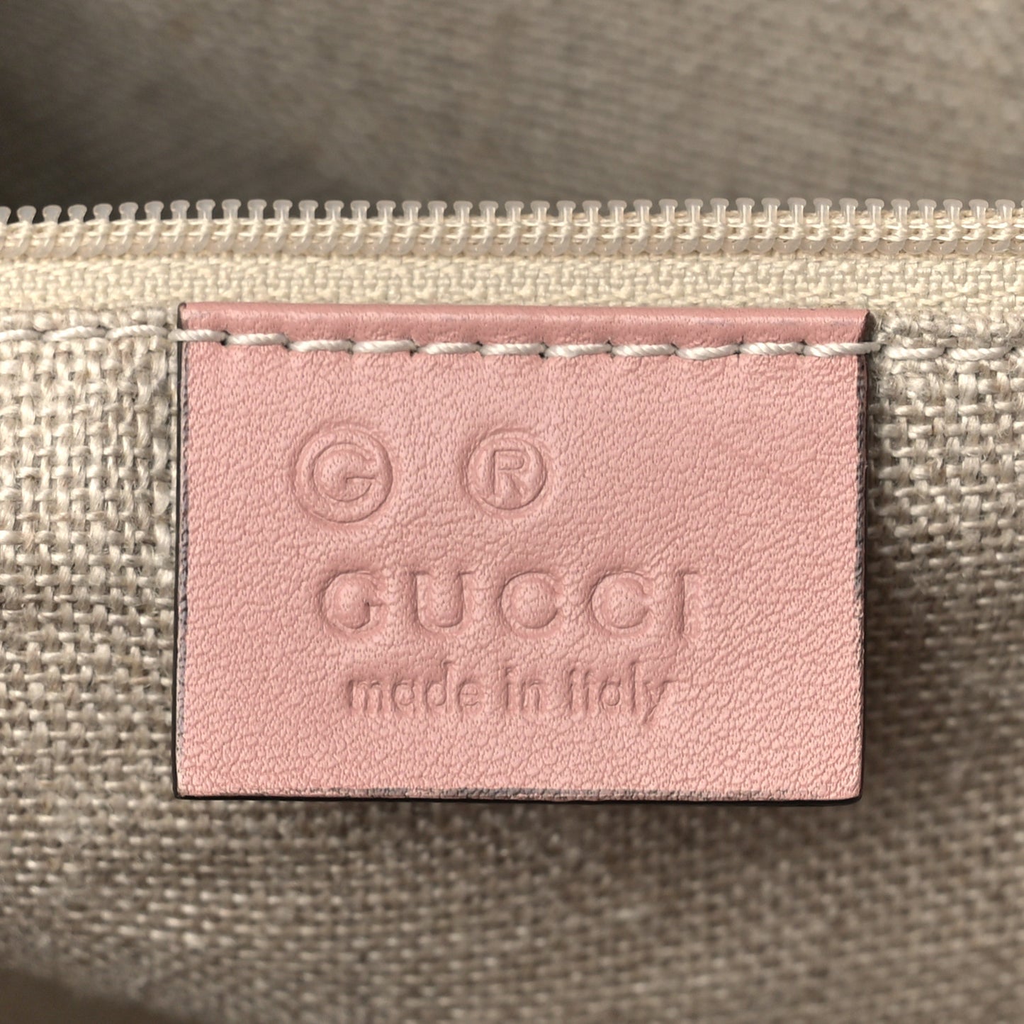 Microguccissima Bree Zippered Tote Soft Pink