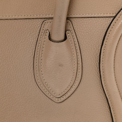 Celine Drummed Calfskin Mini Luggage Dune 16 of 25