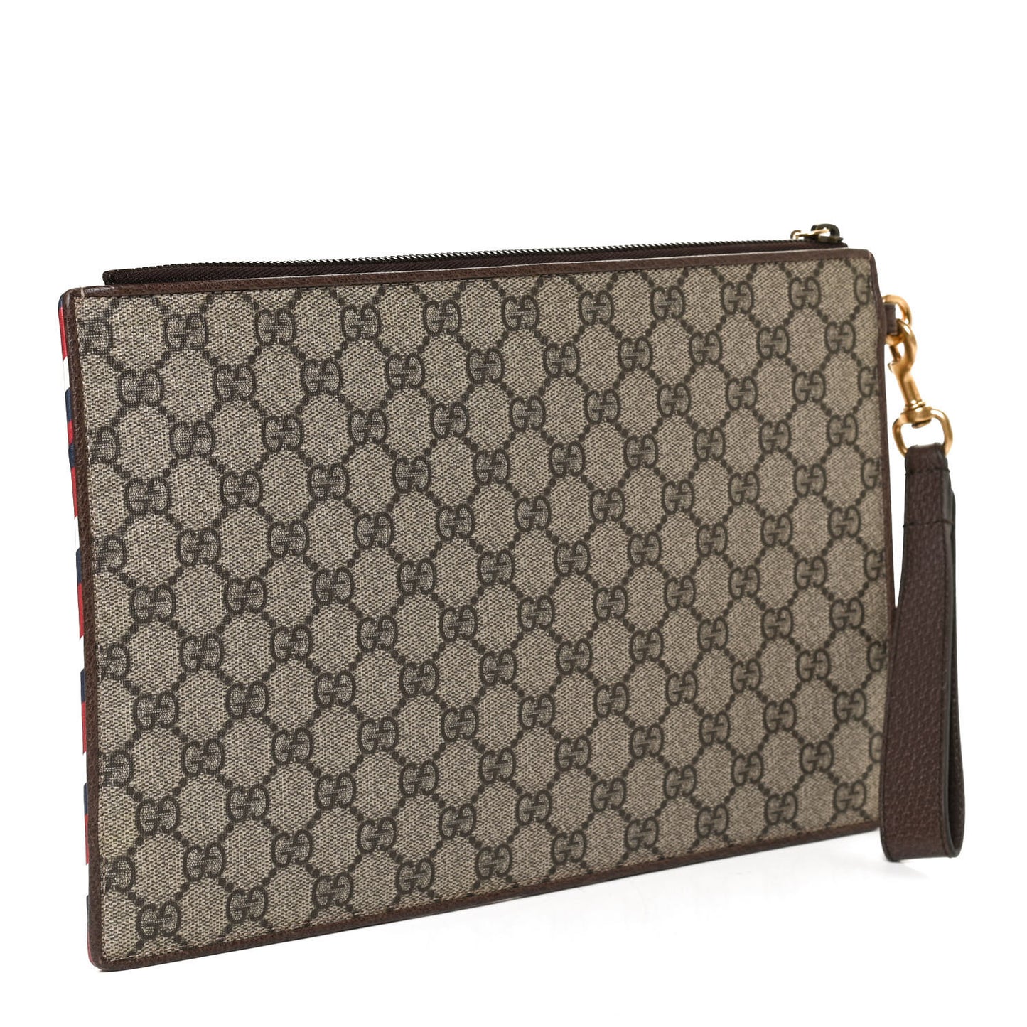 GG Supreme Monogram Courrier Documents Holder Beige New Acero