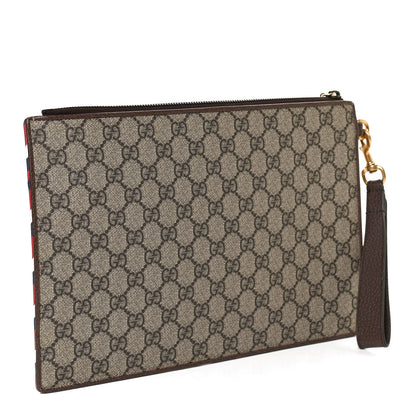 Gucci GG Supreme Monogram Courrier Documents Holder Beige New Acero 3 of 12