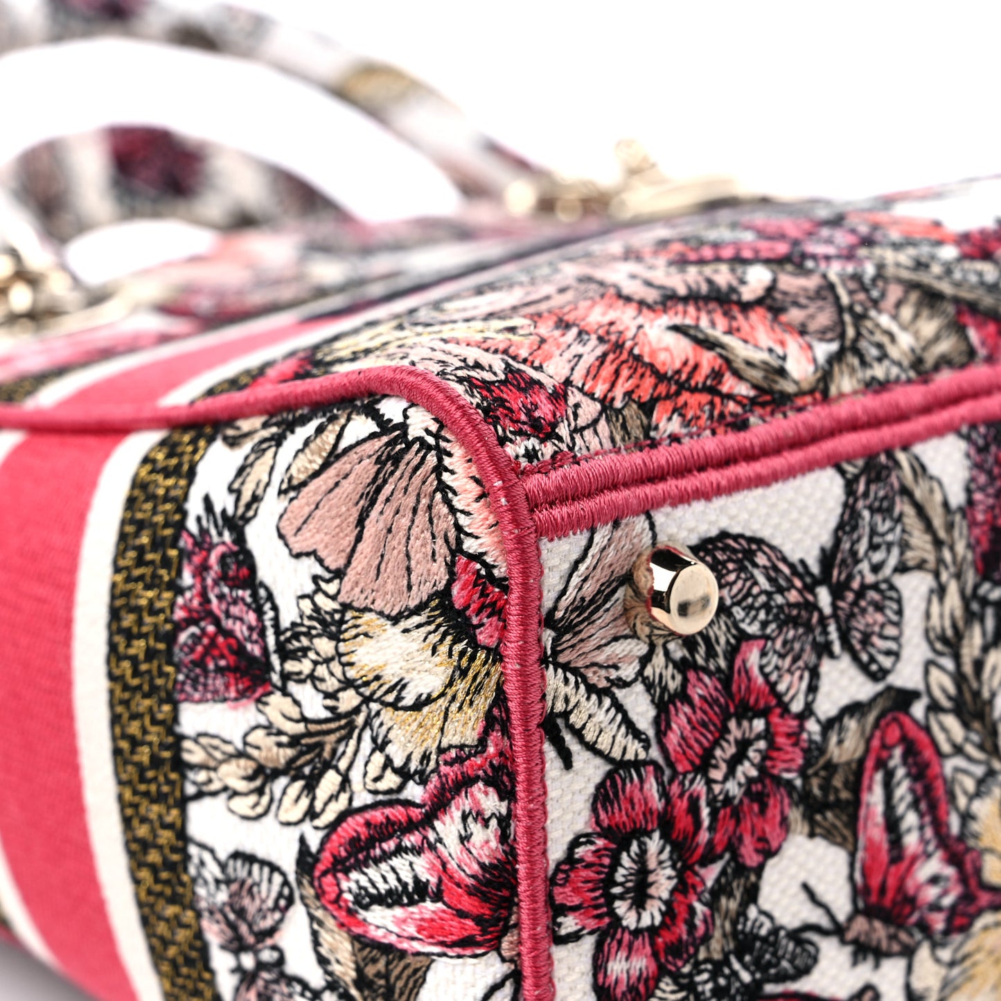 Canvas Embroidered Butterfly Print Medium Lady D-Lite Multicolor