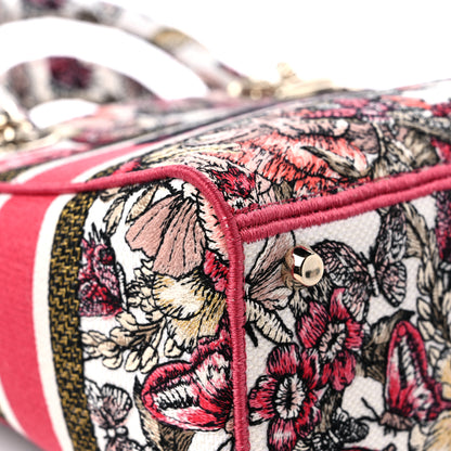 Christian Dior Canvas Embroidered Butterfly Print Medium Lady D-Lite Multicolor 7 of 10