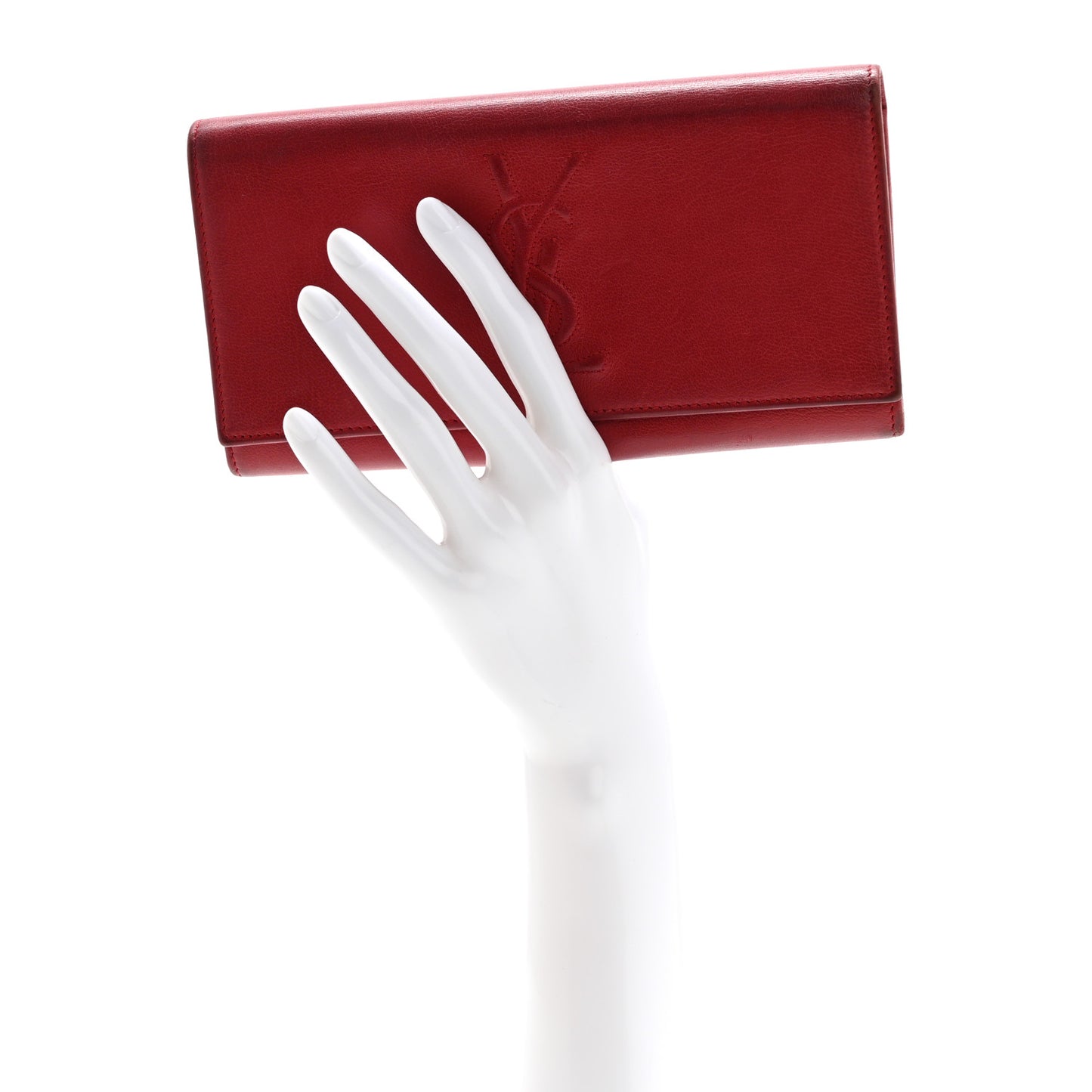 Goatskin Belle De Jour Flap Wallet Rouge Orient