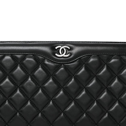 Chanel Lambskin Quilted Clutch Black 8 of 8
