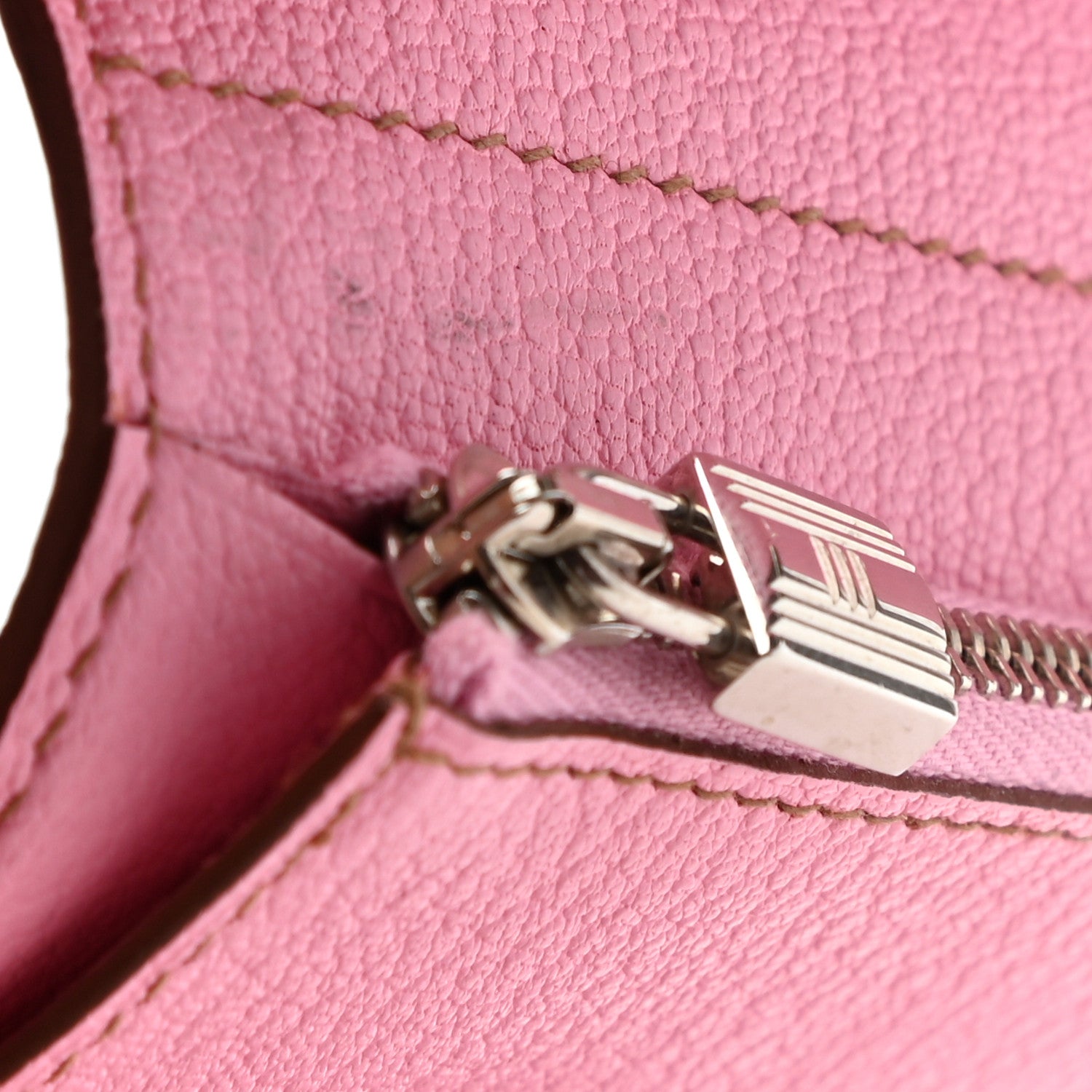Hermes Chevre Mysore Medium Kelly Wallet 5P Pink 4 of 5