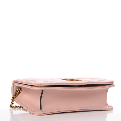 Gucci Calfskin Matelasse GG Marmont Mini Bag Perfect Pink 4 of 8