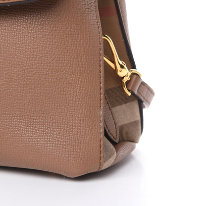 Burberry Derby Calfskin House Check Small Camberley Dark Sand 7 of 12