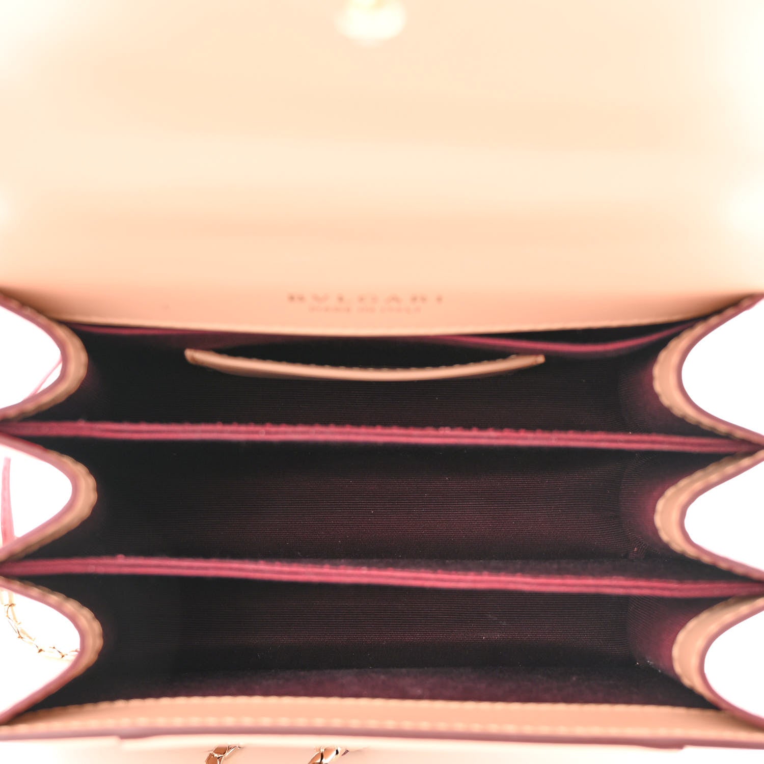 Bulgari Calfskin Serpenti Forever Top Handle Carmel Topaz 6 of 10