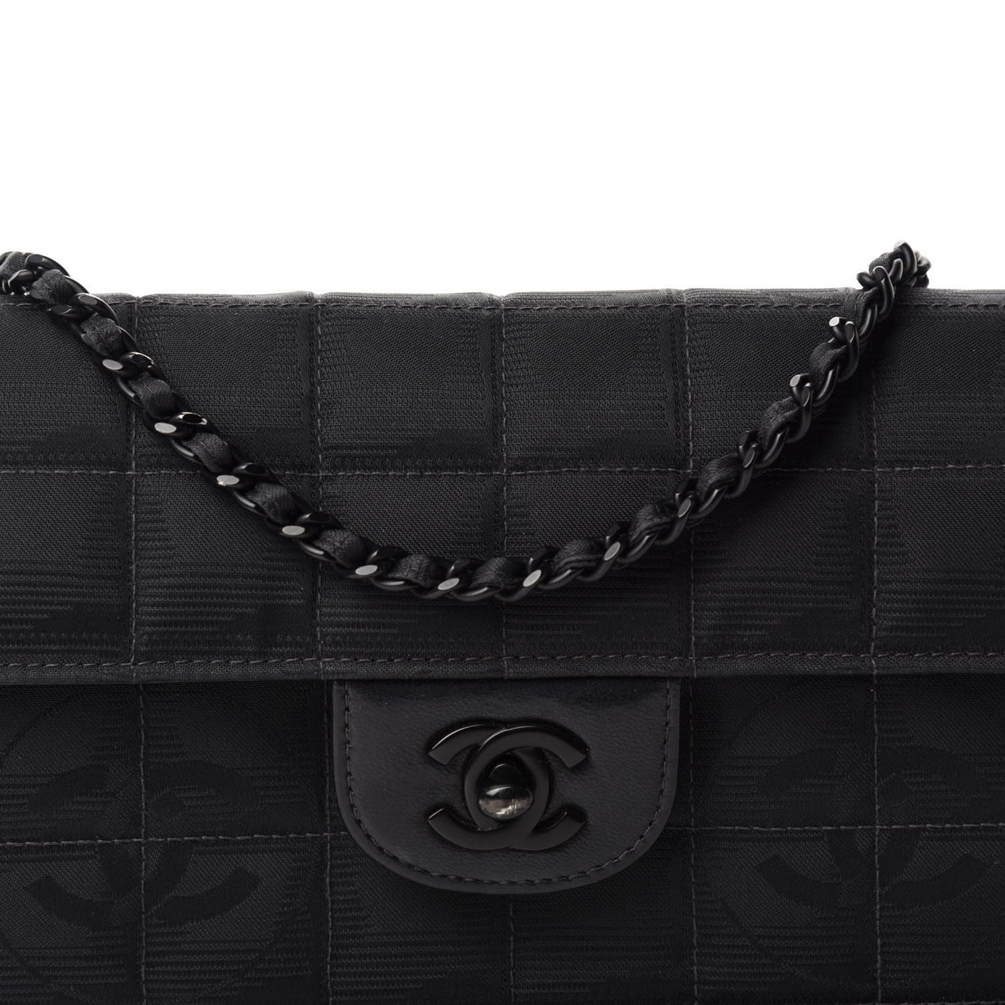 Nylon Travel East West Flap Black