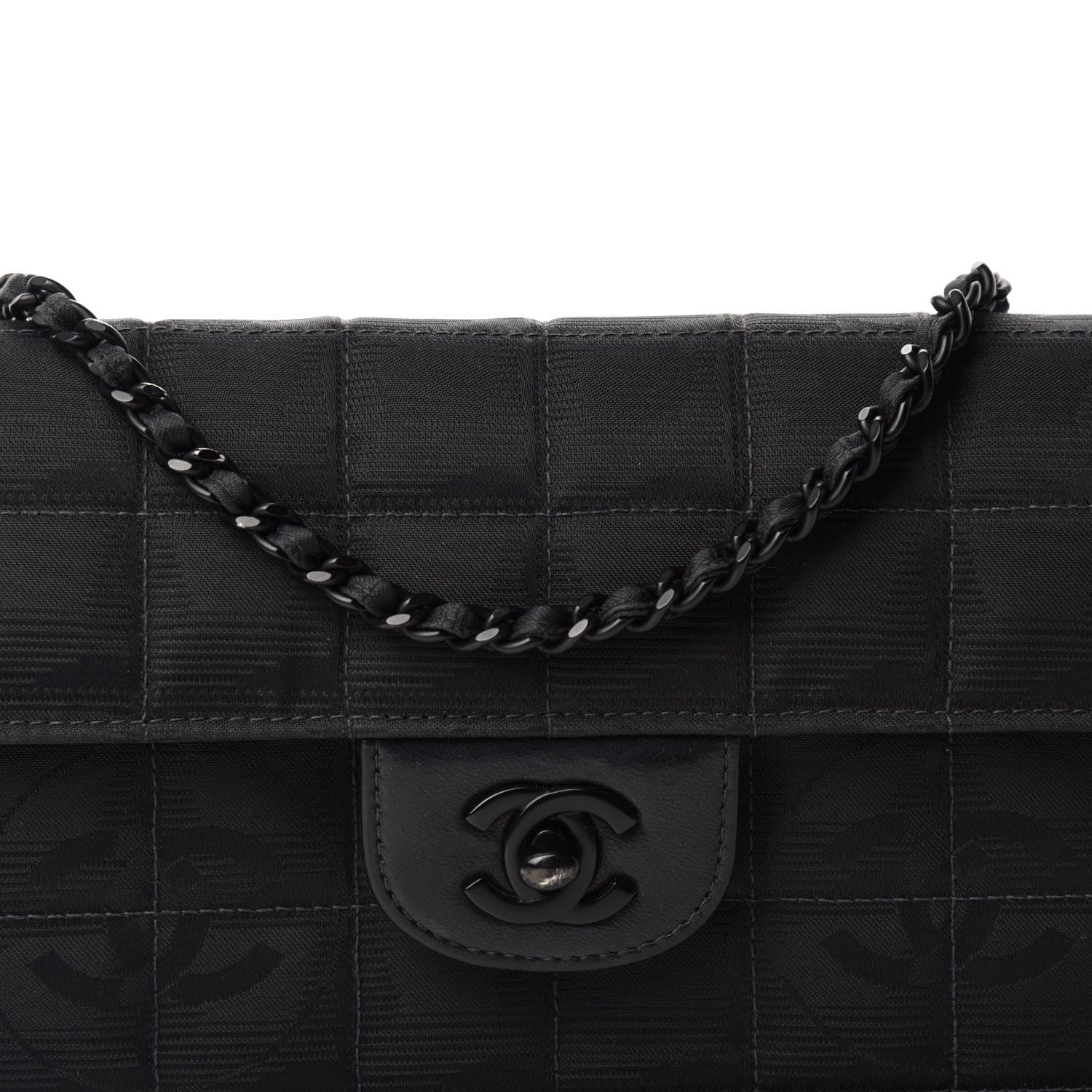 Chanel Nylon Travel East West Flap Black 14 of 14