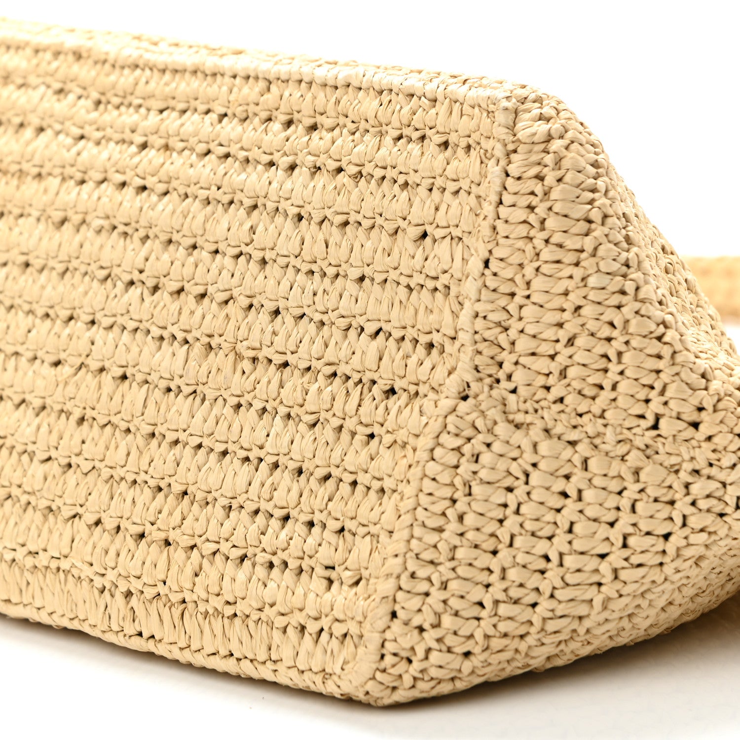 Saint Laurent Raffia Crossbody Bag Natural 10 of 10