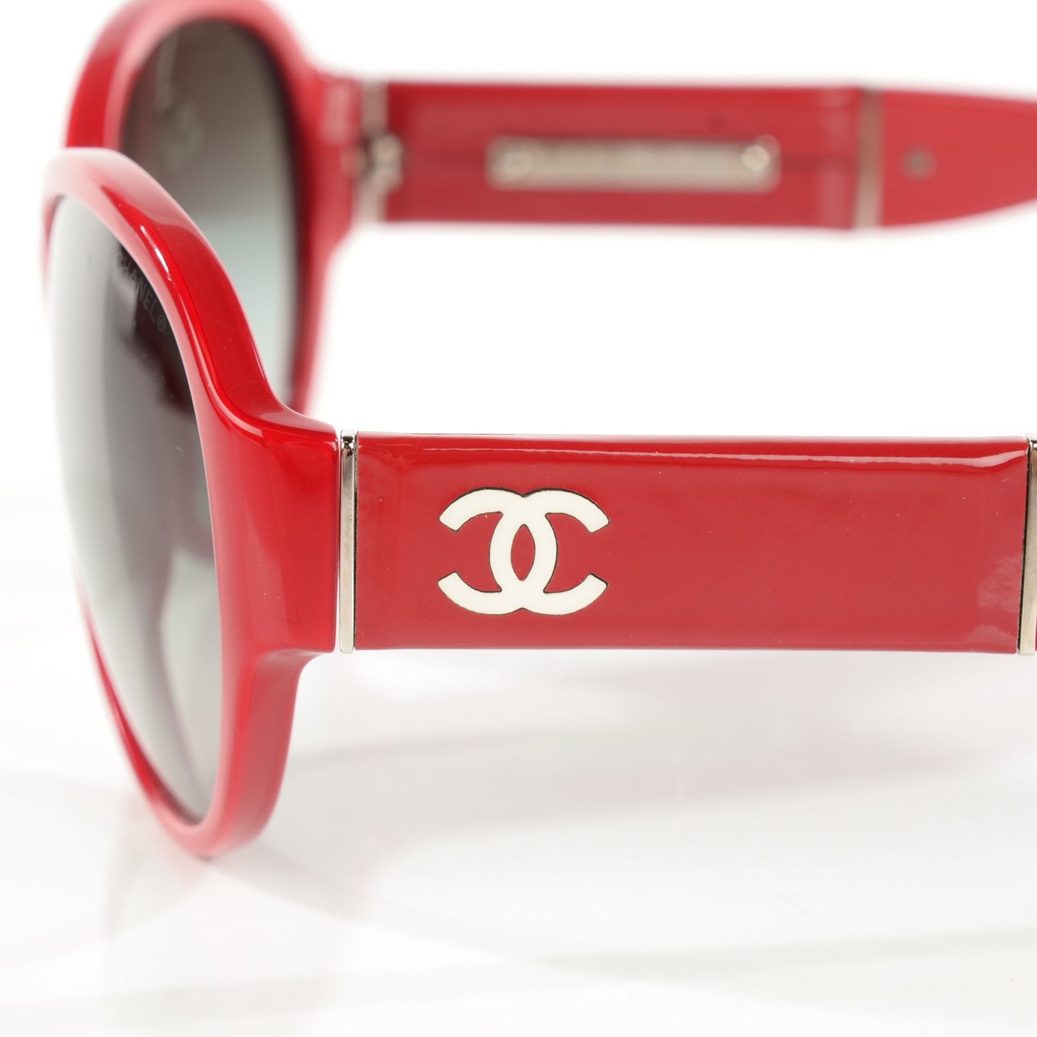 Chanel CC Sunglasses 5229Q Red 3 of 6