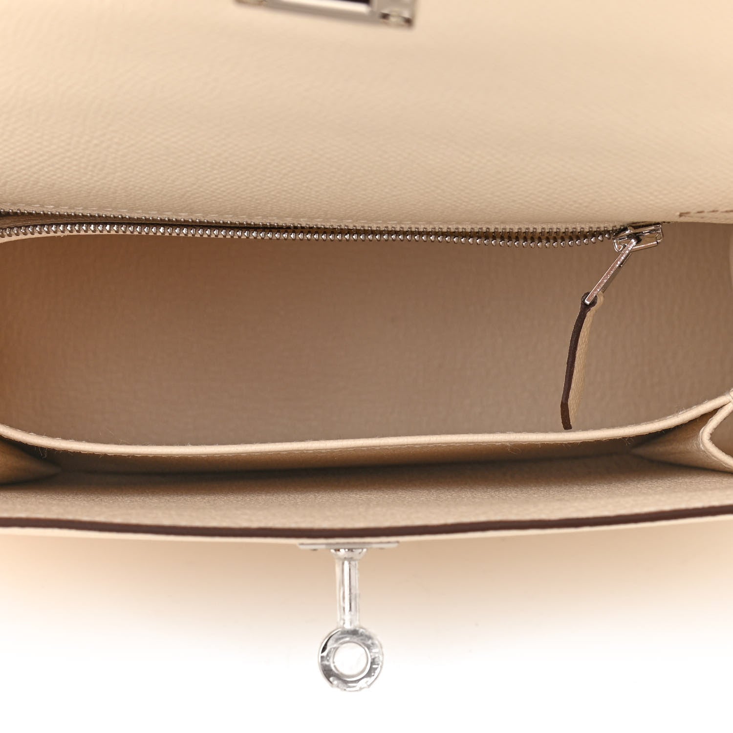 Hermes Epsom Tri-Color Kelly Sellier 25 Nata Chai Gris Meyer 5 of 11