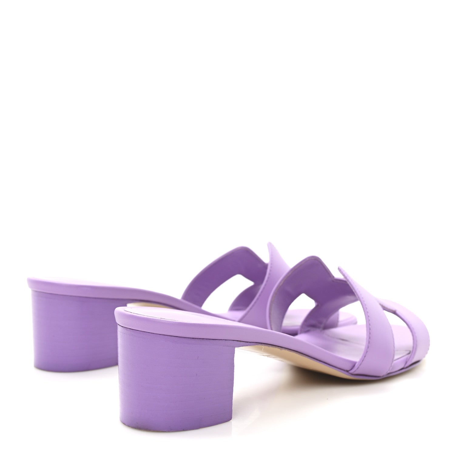 Hermes Calfskin Oasis Sandals 36.5 Violet 5 of 10