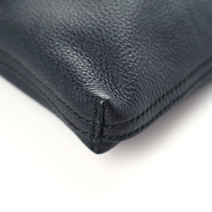 Gucci Pebbled Calfskin Large Logo Portfolio Clutch Black 9 of 12