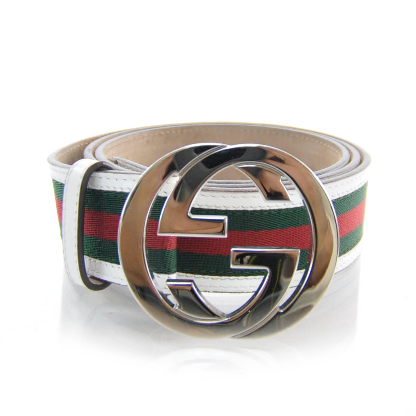 Leather Web Interlocking G Belt 100 40