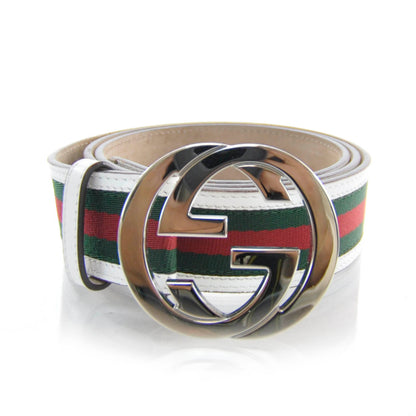 Gucci Leather Web Interlocking G Belt 100 40 1 of 4