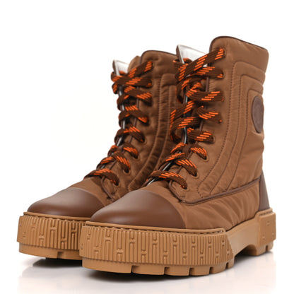 Hermes Calfskin Parachute Fresh Ankle Boots 38 Brun Amourette 3 of 7