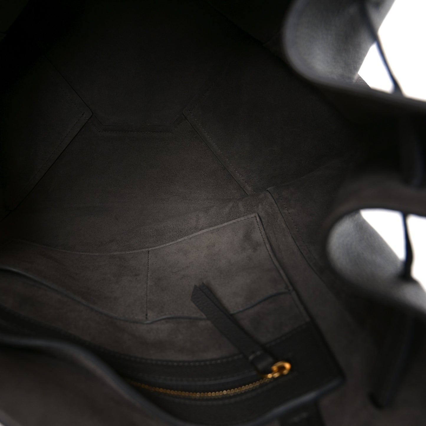 Soft Grained Calfskin Medium Belt Cabas Phantom  Grey