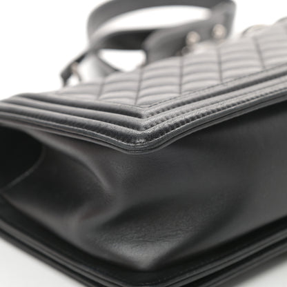 Chanel Lambskin Quilted Medium Boy Flap Black 12 of 19