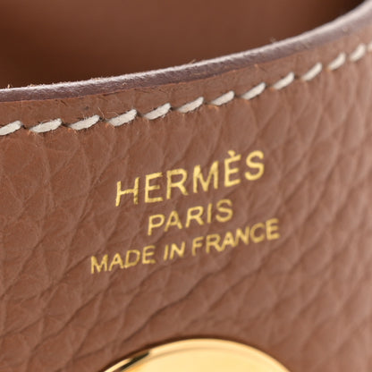 Hermes Taurillon Clemence Lindy 26 Gold 6 of 10