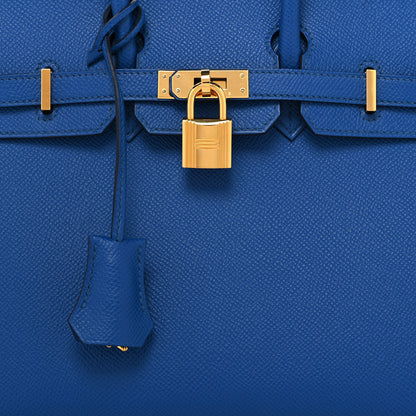 Hermes Epsom Birkin Sellier 25 Bleu France 8 of 12