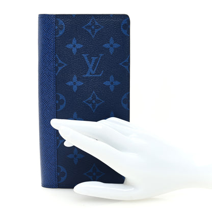 Louis Vuitton Taigarama Brazza Wallet NM Cobalt 2 of 6