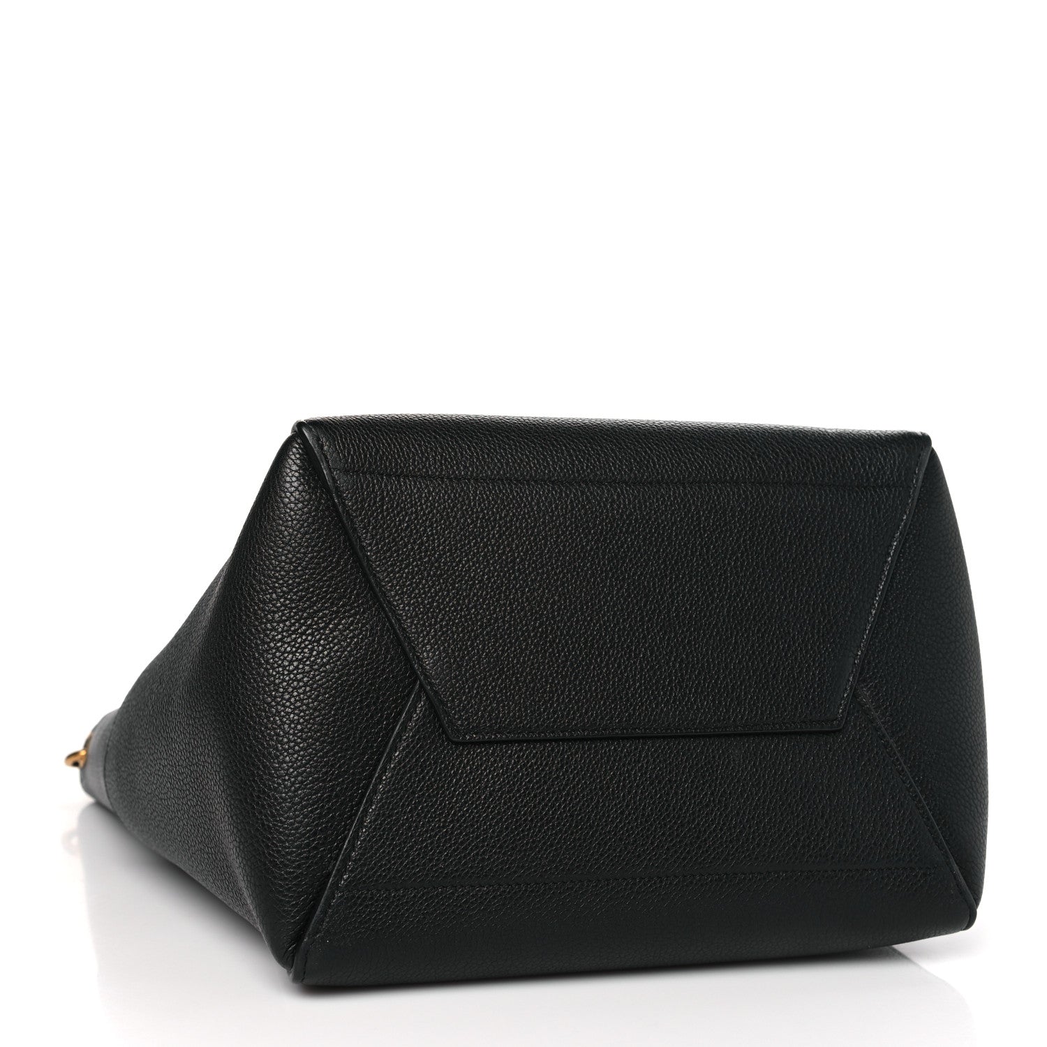Celine Soft Grained Calfskin Sangle Bucket Bag Black 4 of 11
