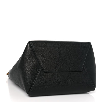 Celine Soft Grained Calfskin Sangle Bucket Bag Black 4 of 11