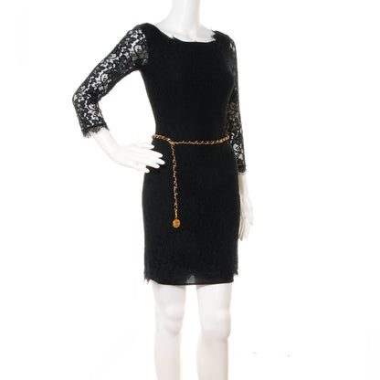 Chanel Leather Gold Chain CC Medallion Belt Black 2 of 5