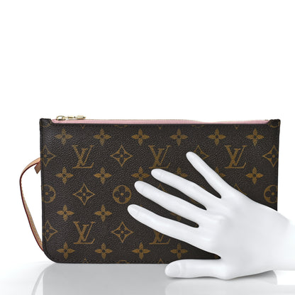 Louis Vuitton Monogram Neverfull MM GM Pochette Rose Ballerine 2 of 8
