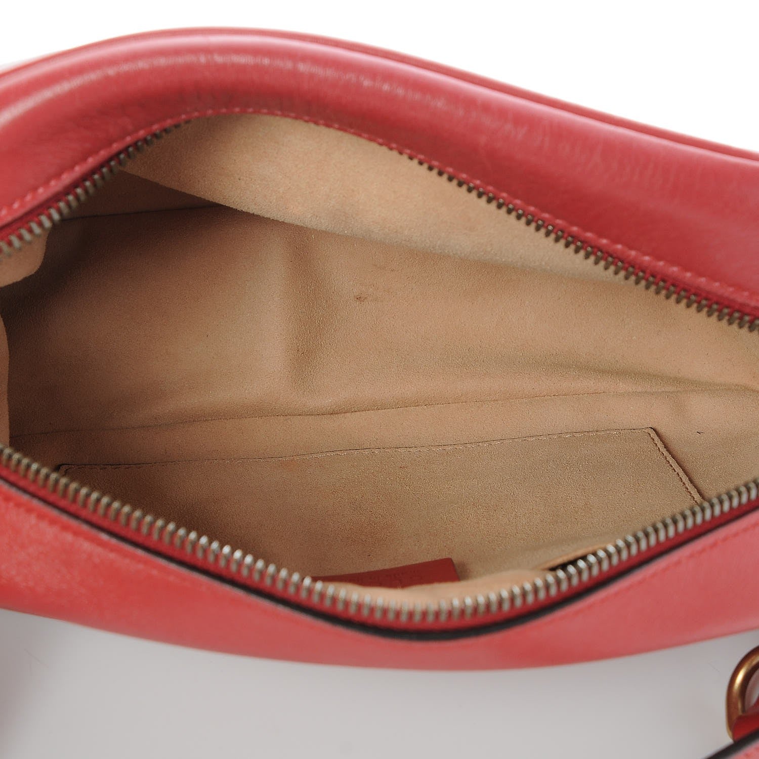 Gucci Calfskin Matelasse Small GG Marmont Chain Shoulder Bag Hibiscus Red 5 of 10