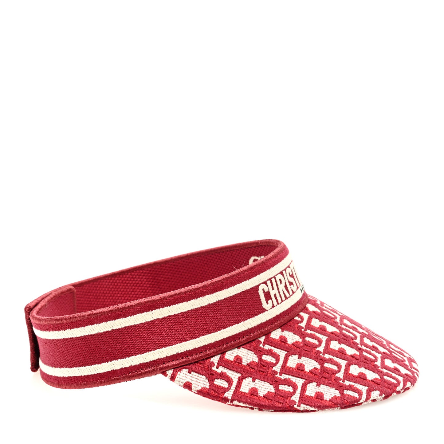 Oblique Embroidered D-Smash Visor Red
