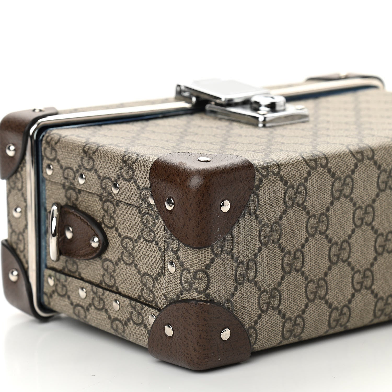 Gucci GG Supreme Monogram Globe-Trotter Beauty Case Brown 9 of 10