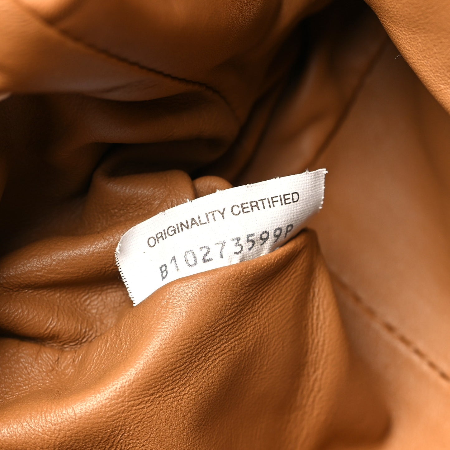Nappa Intrecciato Teen Pouch Caramel