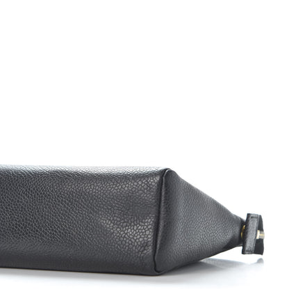 Chanel Caviar Timeless CC Cosmetic Pouch Black 6 of 10