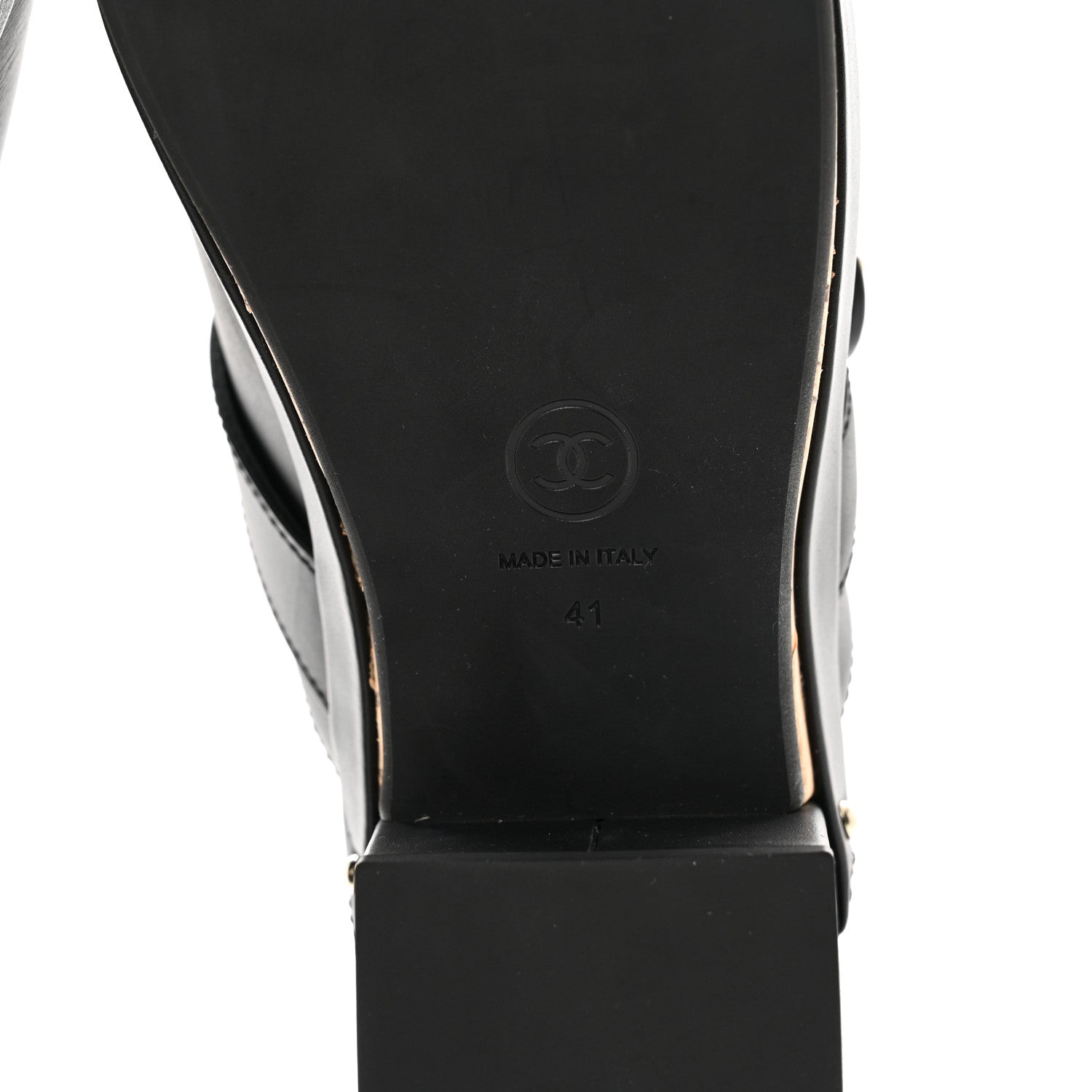 Chanel Calfskin CC Turn Lock Clogs 41 Black 6 of 9