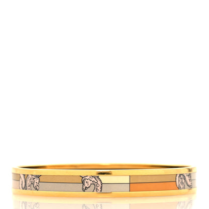 Hermes Enamel Printed Della Cavalleria Narrow Bracelet 65 3 of 5