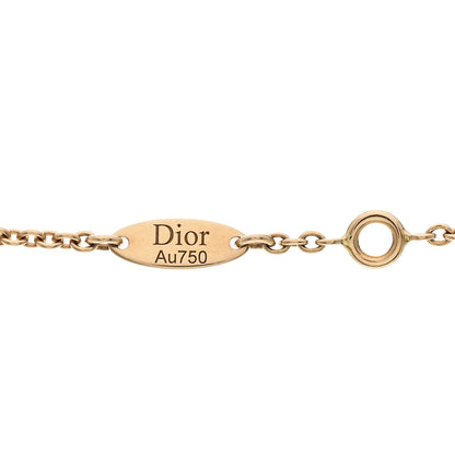 Christian Dior 18K Yellow Gold Diamond Mother of Pearl Rose Des Vents Necklace 6 of 6