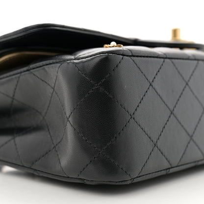 Chanel Lambskin Quilted Medium Rue Cambon Charms Double Flap Black 9 of 13