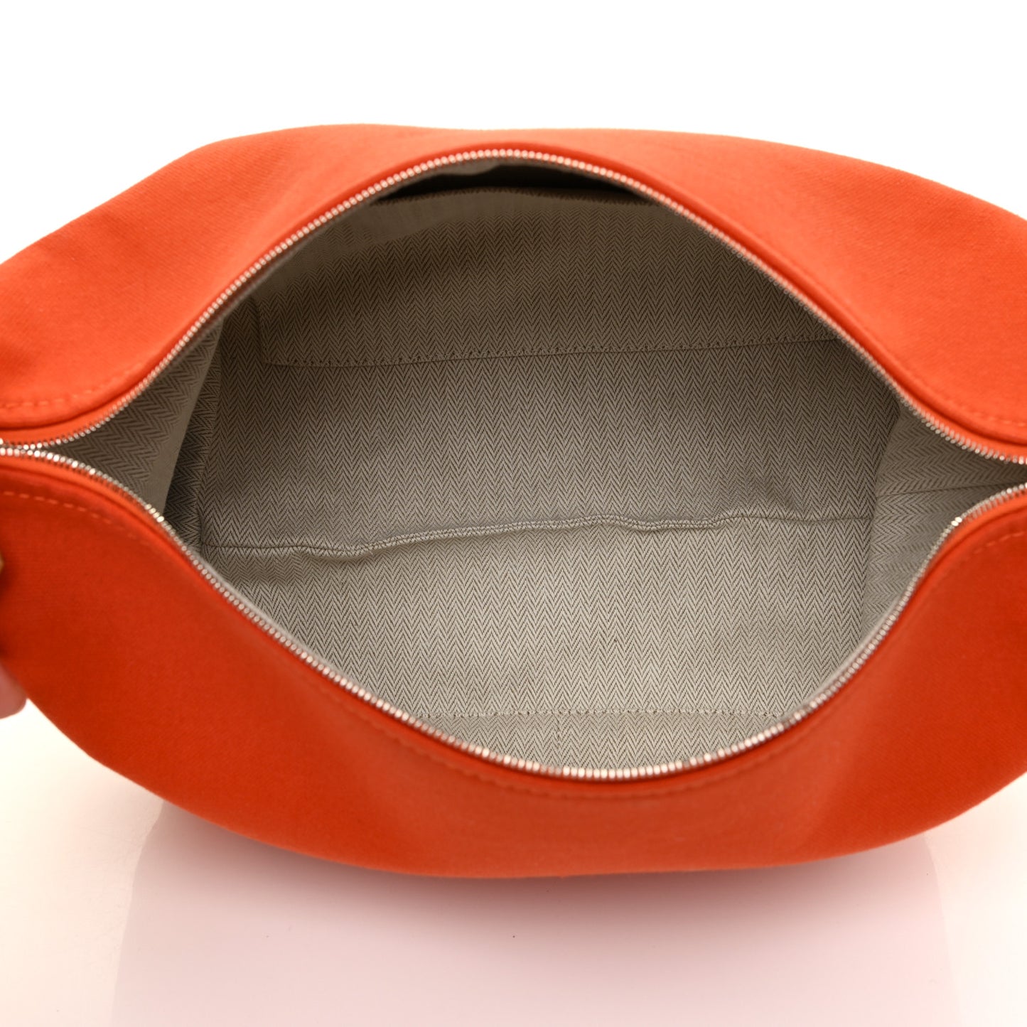 Canvas Large Bride-A-Brac Pouch Orange Feu Burgundy