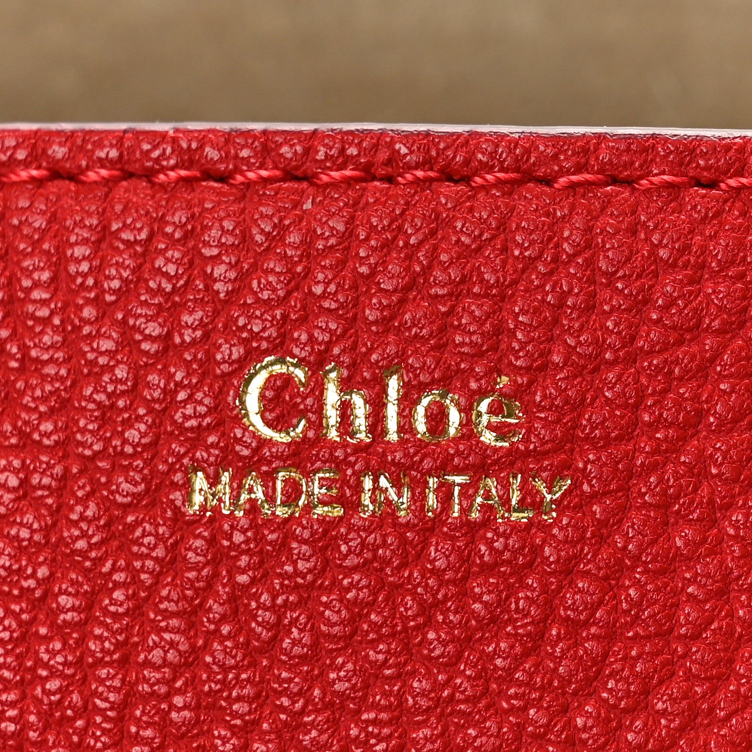 Chloe Grained Lambskin Mini Drew Shoulder Bag Plaid Red 6 of 8